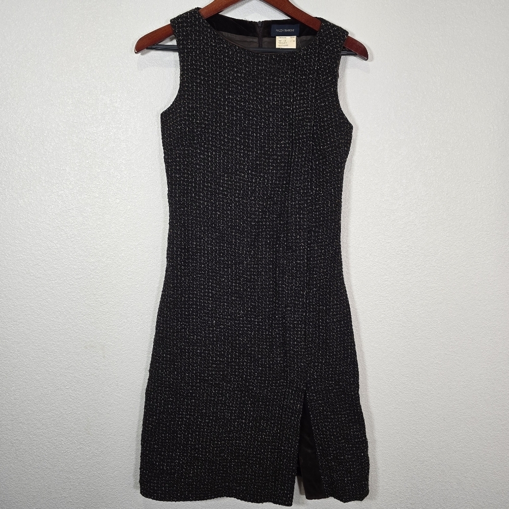 Piazza Sempione Sleeveless Boatneck Boucle Tweed Sheath‎ Dress Size IT 38 US 4/6